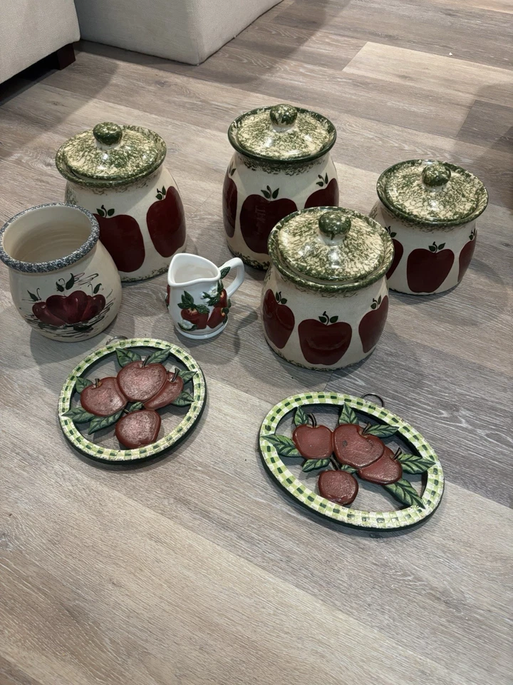 Juego de decoración de cocina vintage Apple Foto 1 de 1