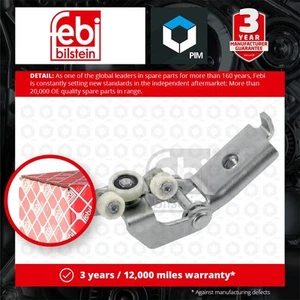 Sliding Door Roller Guide fits VW LT Mk2 2.5D 96 to 06 2D1843336 2D1843336D Febi - Picture 1 of 2