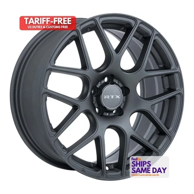 Una llanta de aleación de 18 pulgadas Gunmetal 5 tacos para Volkswagen Golf 2015-2019 r1J RTX Foto 1 de 4