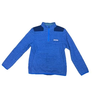 Vineyard Vines Boys Size L (16) Blue Pullover 1/4 Zip Large - Picture 1 of 5