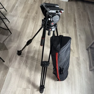 Manfrotto 509HD Video Head w/ 545B Tripod & Bag - Image 1 of 4