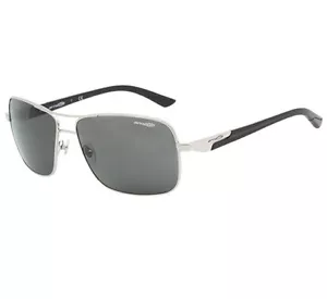 Arnette AN 3062-03 Stakeout Silver Frame with Grey Lens Mens Metal Sunglasses - Picture 1 of 1