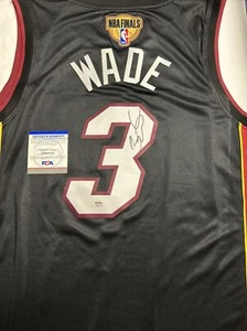 Dwyane Wade Signed Jersey PSA COA Miami Heat Finals Edition Autographed - Picture 1 of 4