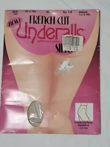 Mutandine e mutandine vintage Hanes taglio francese in seta taglia A-B Buff - Foto 1 di 3