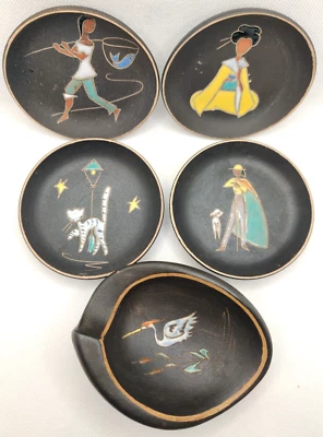 Ruscha Wandteller Skulptur 422/2  Rusha Marino Handarbeit 712 Keramik Steingut - Bild 1 von 4