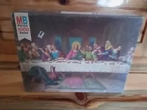 MB Last Supper Leonardo Da Vinci Jesus 1008 Piece Puzzle Factory Sealed 1977 - Picture 1 of 4