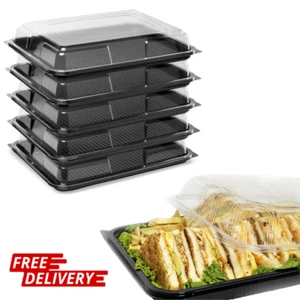 Bandejas y tapas para platos de catering para fiestas, sándwiches, buffets, pasteles - 34x24x6 - Imagen 1 de 3