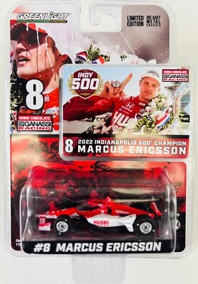 1:64 2022 Greenlight Marcus Ericsson #8 Huski Ganassi Indy 500 Winning  IndyCar - Image 1 of 2
