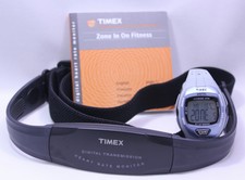 Timex Heartrate Monitor T5J983 Watch & Band EUC