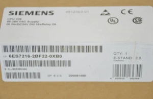 6ES7216-2BF22-0XB0 NUOVA CPU SIEMENS S7-200 226 XM UNITÀ COMPATTA 6ES7216-2BF22-0XB0 - Foto 1 di 1