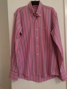 Superdry International Company pink cotton long-sleeved casual slim-fit shirt - Picture 1 of 5