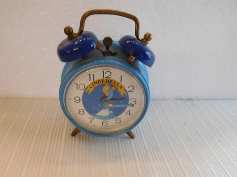Vintage Walt Disney Cinderella Alarm Clock West Germany Cover