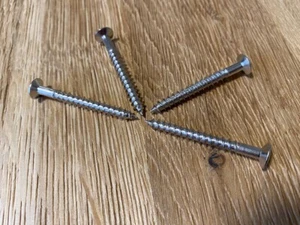 Gitarrenhals Befestigungsschrauben Chrom 42mm lang - Bild 1 von 3