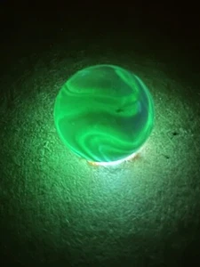 Rare Christensen Agate Transparent Stripe Submarine AquaMarine Base .63” HTF - Picture 1 of 7