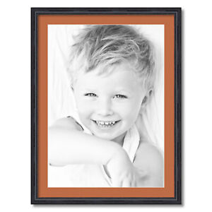 ArtToFrames Matted 24x32 Black Picture Frame with 2" Mat, 20x28 Opening 4083