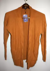 NEW Womens OmicGot Cable Knit Duster Cardigan Sweater Long Sleeve Camel Small S - Picture 1 of 3