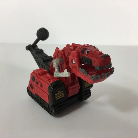 Dreamworks Mattel Dinotrux Ty-Rux 2015 Diecast Red 4" - Dino Trucks Cover