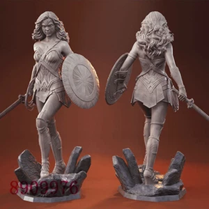 Wonder Woman 3D Printing Unpainted Figure Model GK Blank Kit Sculpture New Stock - Picture 1 of 9