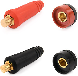 Luckyweld Welding Cable Panel Connector, 2 Set Dkj35-50 Welding Lead Quick Plug