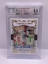2011 Leaf Legends of Sport Gold #14 Brandi Chastain Auto 1/5 BGS 8.5