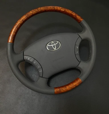 Toyota Land Cruiser деревянный мультимедийный руль для Lexus 100 серии LX470 - Изображение 1 из 3