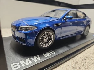 Paragon 2012 BMW M5 (F10) Monte Carlo Blue 1:18 DEALER EDITION #80432186352 - Picture 1 of 23