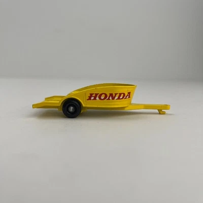 Remolque vintage Lesney Matchbox amarillo Honda M/cycle motocicleta #38 Foto 1 de 4