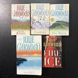 Julie Garwood Menge 5 Taschenbücher Historische Romane-Braut, Rosen Geschenk Feuer - Bild 1 von 5