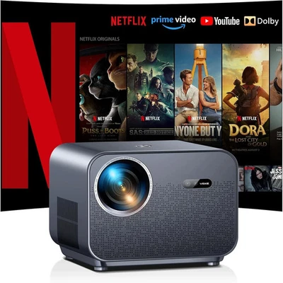 4K Smart Cinema Projector VGKE900 Netflix certified Wi-Fi Bluetooth HOME CINEMA - Image 1 of 4