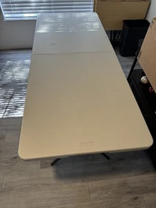 6’ And 4’ Folding Tables Durable White indoor and Outand outdoor use - Picture 1 of 5
