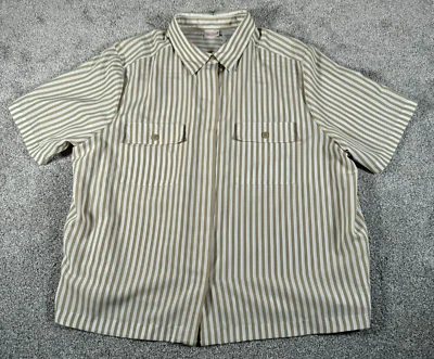 Blusa vintage años 90 Y2K para mujer 22W/24W Plus rayas costera preppy academia Foto 1 de 4