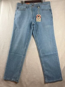 Devil-Dog Dungarees - Biscoe Slim Straight Jeans - Light Bleach - NWT - 36x30 - Picture 1 of 7