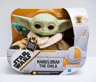 The Mandalorian The Child Sprechende Plüschfigur 19cm NEU Grogu Figur Sound - Bild 1 von 4