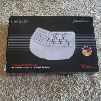 Perixx PERIBOARD-613W, Mini Wireless Ergonomic Split Keyboard 2.4G & Bluetooth - Image 1 of 4