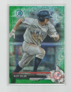 2017 Bowman Chrome NICK SOLAK Mojo Green Refractor 20/99 - Bild 1 von 1