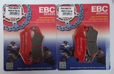 EBC Carbon FRONT Disc Brake Pads (2 Sets) Fits HONDA TRX450R (2004 to 2009) - Image 1 of 4
