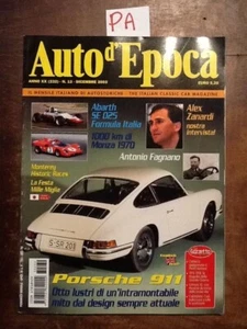 AUTO D'EPOCA Dicembre 2003 - Porsche 911, Fagnano, Zanardi, Mille Miglia - Picture 1 of 1