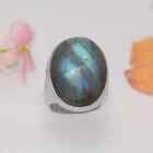 Blue Fire Labradorite Ring,Gorgeous Ring,925 Sterling Silver,All Sizes 3 To 14