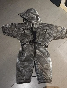 Luxus Winteranzug Skianzug Gr.80/86 Silber Raumfahrer Jungen Anzug rar selten - Bild 1 von 6