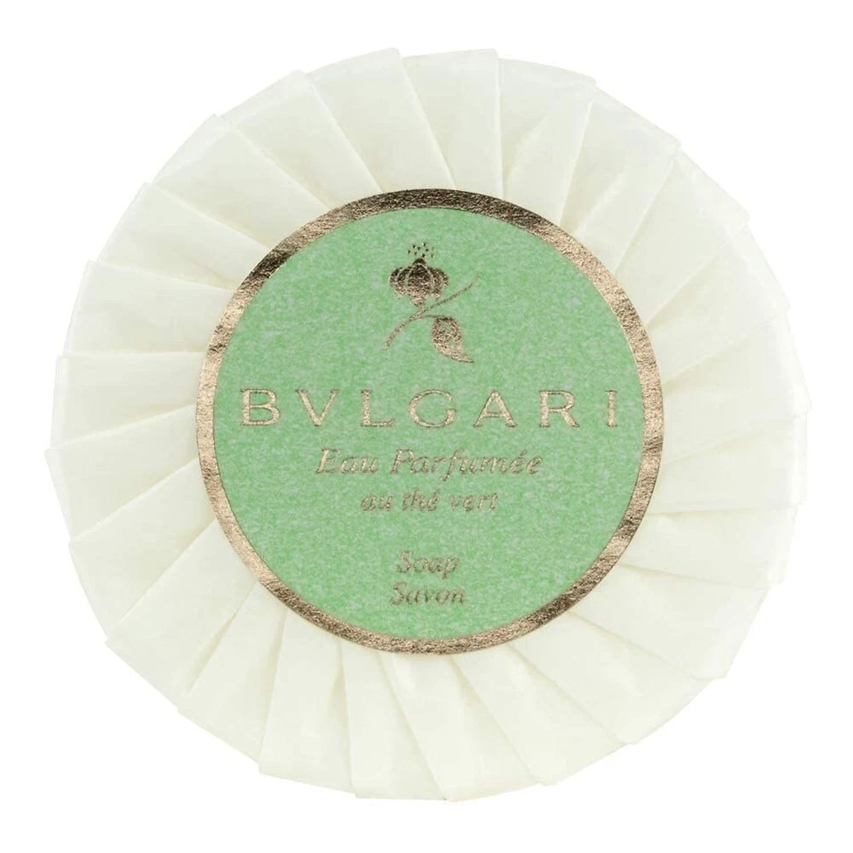 Juego de 6 jabones de té verde BVLGARI au the vert 75 g nuevos Foto 1 de 1