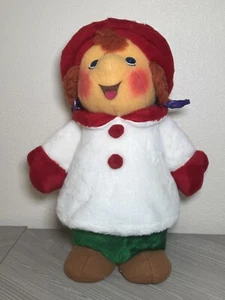 Animal Fair Caroler Plüsch 17 Zoll Mädchen weißes Fell rote Haare 1960 - Bild 1 von 8