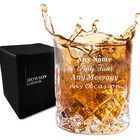 Personalised Engraved Whiskey Spirit Glass Drinking Tumbler Custom Any Text