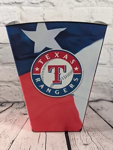 Secchio popcorn souvenir Texas Rangers con bandiera del Texas - Foto 1 di 6