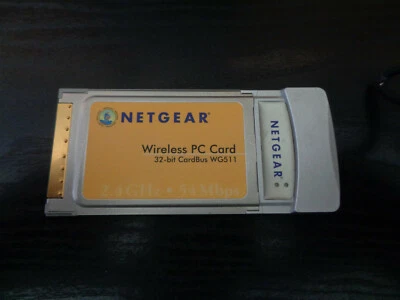 Netgear WG511 54 Mbps Wireless-G PC Card 2.4 GHz 802.11b - Image 1 of 4