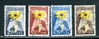 LOT 19039 USED  B199-B202 :  STAMPS FROM NETHERLANDS FLOWERS