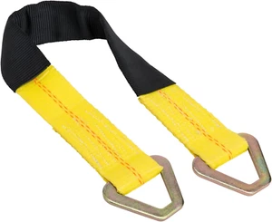 2” X 24” Premium Axle Tie down Strap with D Rings Straps Trailer Wheel Truck - Picture 1 of 12