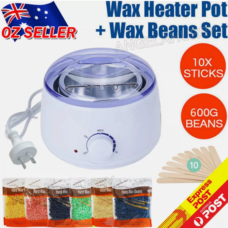 600g Wax Pot Strips Warmer Wax Bean Body Remover Heater Waxing Machine Kit NEW - image 1 of 4