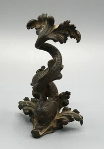 19th Century Renaissance French Bronze Dolphin Architectural Holder Sculpture🐬 - Picture 1 of 8
