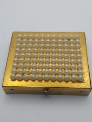 Vintage Volupte Espejo Compacto Vacío Sin Maquillaje Tono Dorado MCM Foto 1 de 4