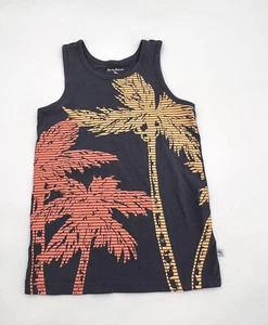 Tommy Bahama Shirt Girls Large 10/12 Gray Tropical Palms Sleeveles Tank Top Logo - Picture 1 of 6